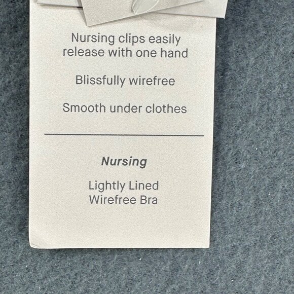 Auden Women's Size 36DD Nursing Bra Lightly Lined Wireless 2 Way Straps Blue New - Picture 6 of 14